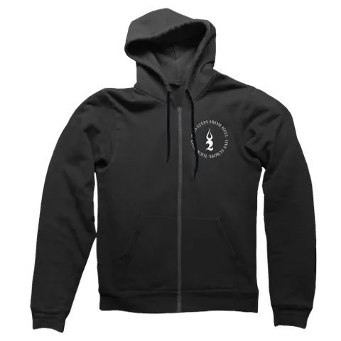 2023 CIRCLE LOGO TOUR BLACK ZIP-UP HOODY