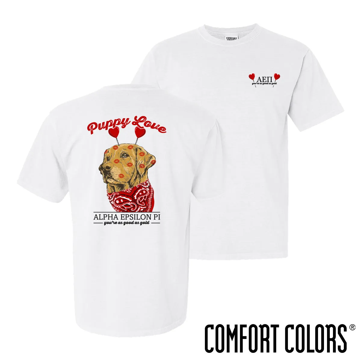 AEPi Comfort Colors Puppy Love Short Sleeve Tee