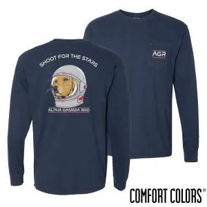 AGR Comfort Colors Astronaut Retriever Long Sleeve Tee