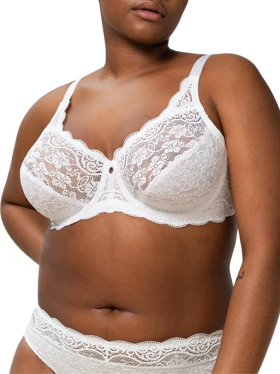 Amourette W High Apex Bra - White