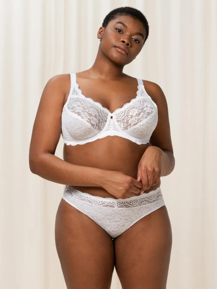 Amourette W High Apex Bra - White