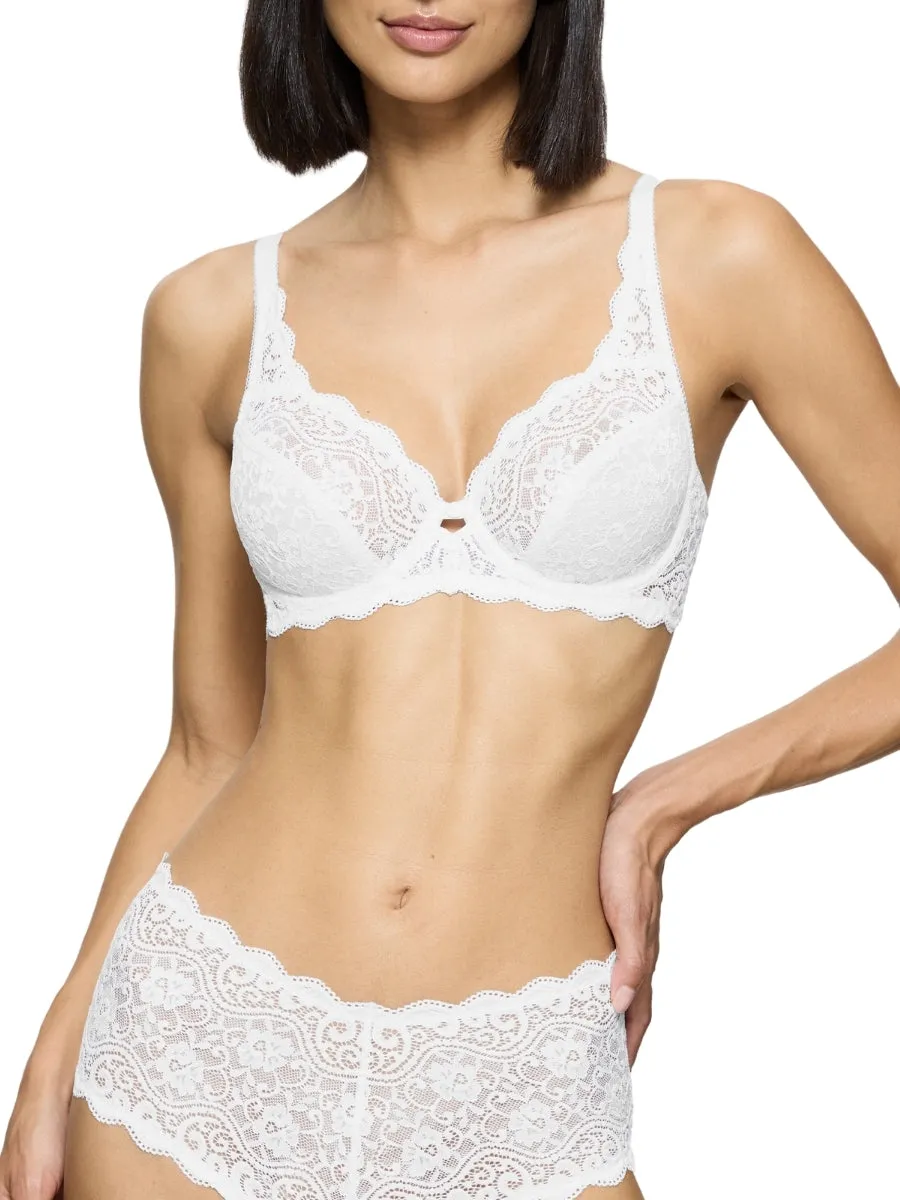 Amourette W High Apex Bra - White