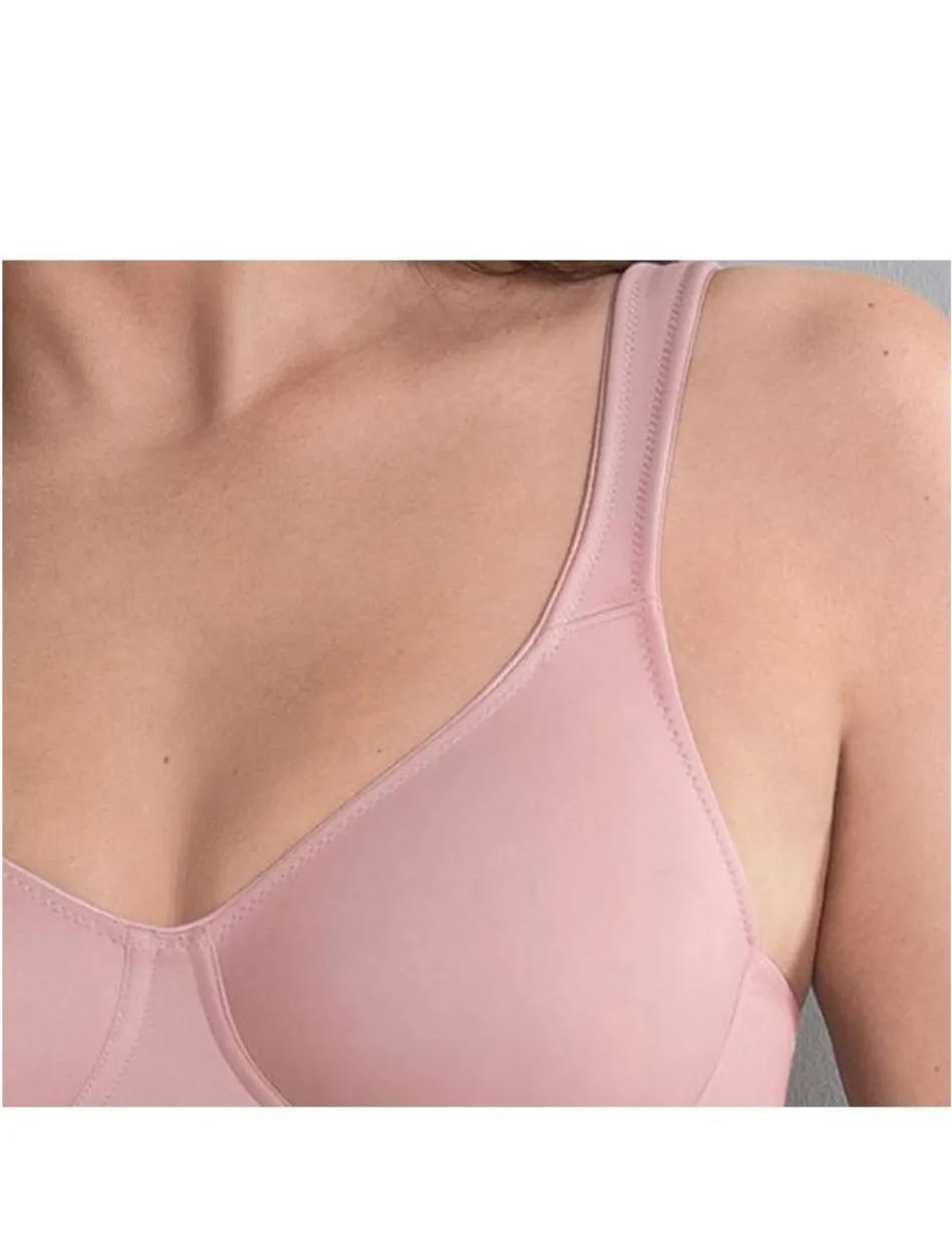 Anita Rosa Faia Twin Seamless Comfort Underwire Bra, Rosewood | Rose Anita Twin Bra | Pink Rosa Faia Twin Bra