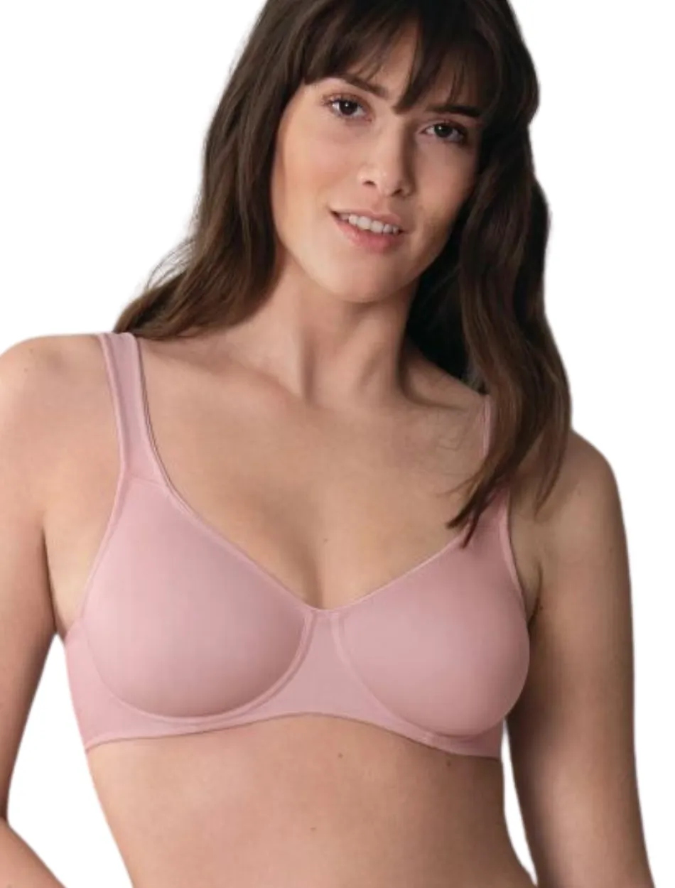 Anita Rosa Faia Twin Seamless Comfort Underwire Bra, Rosewood | Rose Anita Twin Bra | Pink Rosa Faia Twin Bra