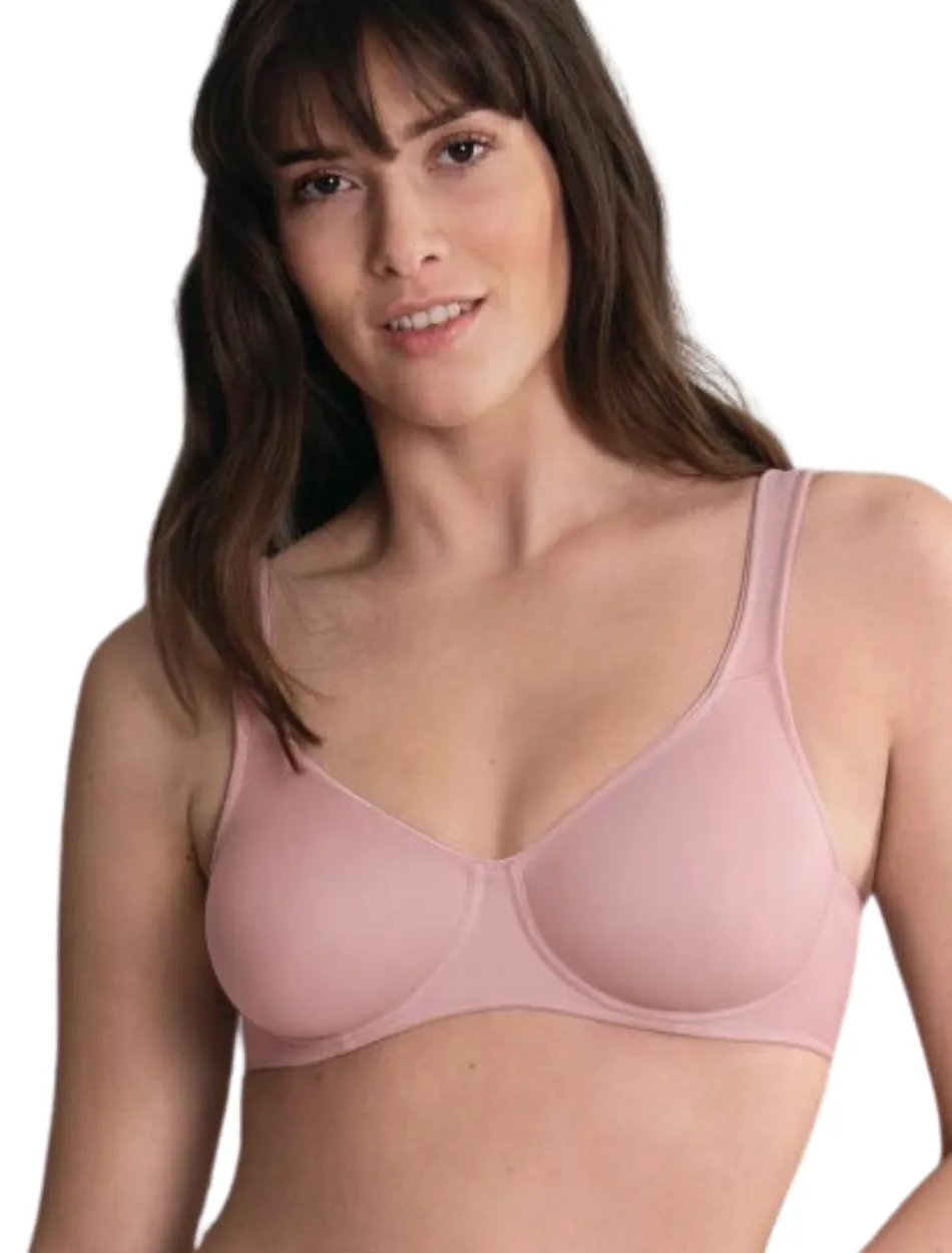 Anita Rosa Faia Twin Seamless Comfort Underwire Bra, Rosewood | Rose Anita Twin Bra | Pink Rosa Faia Twin Bra