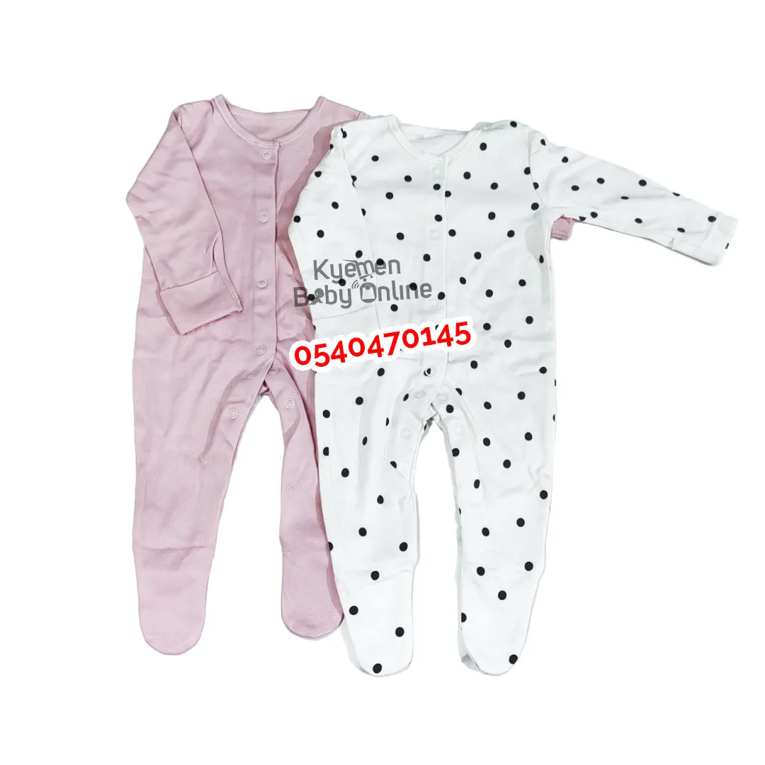 Baby SleepSuit 2 Pieces (George Baby) 0-3 Months