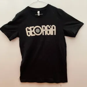 BLACK GEORGIA LOGO T SHIRT