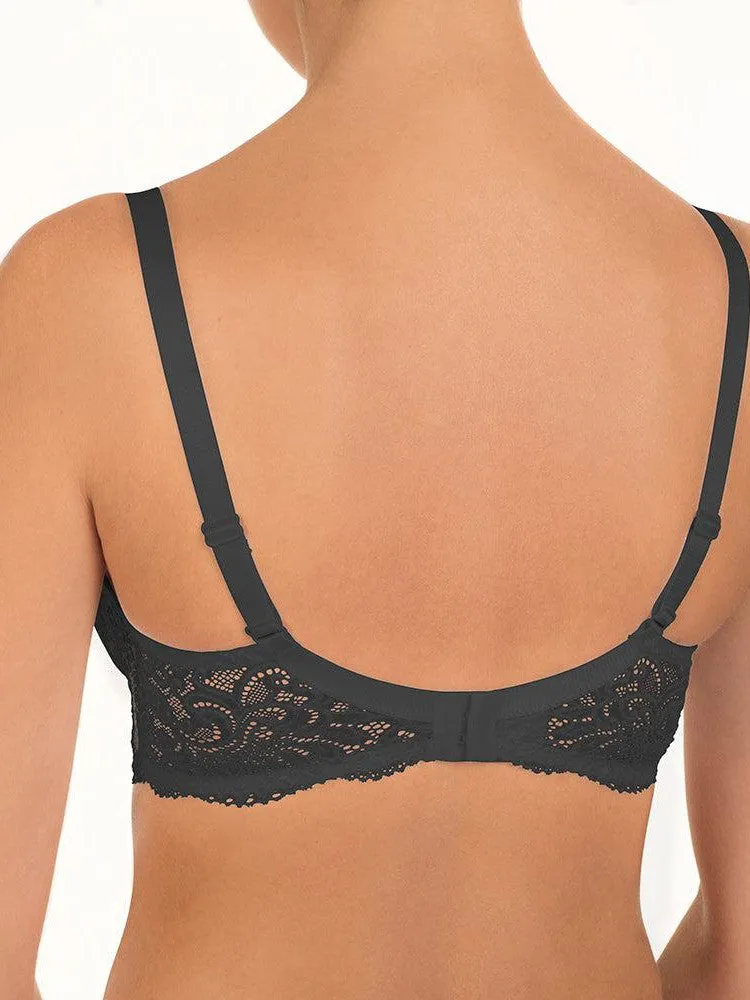 Black Victoria Lace Push Up Bra