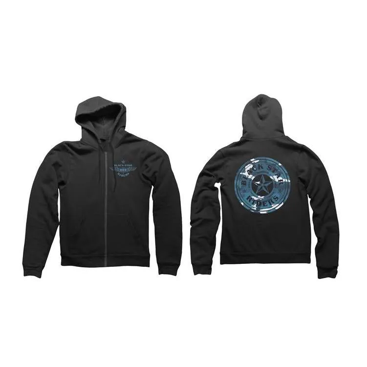 Blue Star Black Hoody