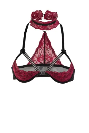 Bordeaux Lace Halfcup Bra