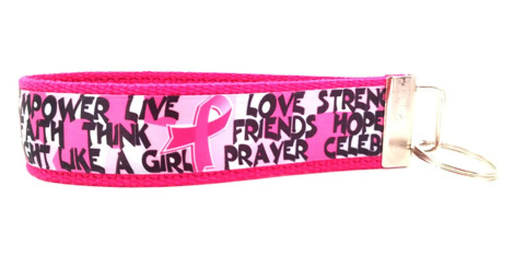 Breast Cancer Awareness Encouragement Keychain (SKU 1056 KC)