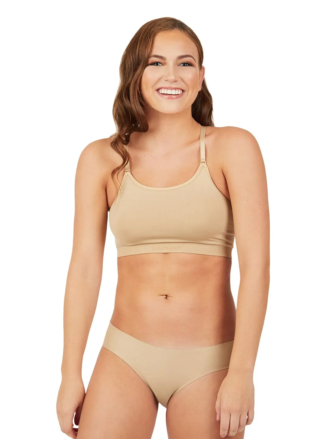 Capezio Seamless Convertible Longline Bra 3769T - Girls