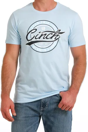 Cinch Mens Lead This Life Western Brand Tee - Light Blue - MTT1690580