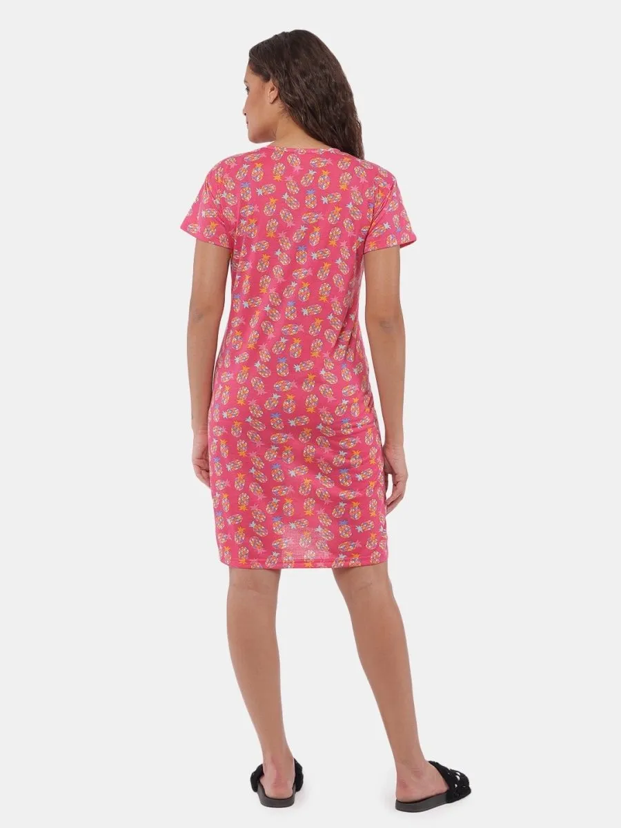 Combo Of Lookin' Pine & Sleepy Mumma Maternity T-Shirt Dress