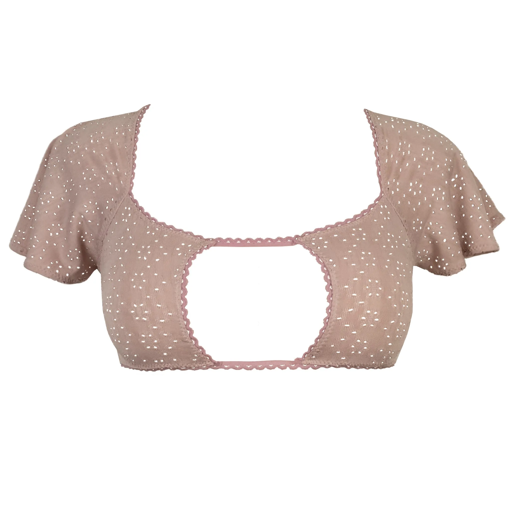 Coquette Crop Top - Pink - Ready to Ship