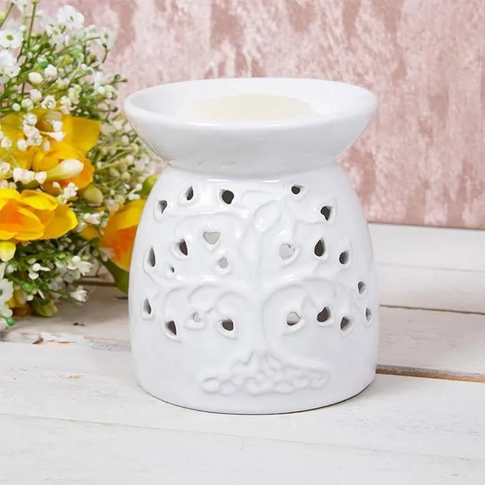 Desire Wax Oil Warmer Tree White