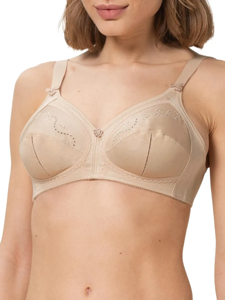 Doreen   Cotton Full Cup Bra - Skin