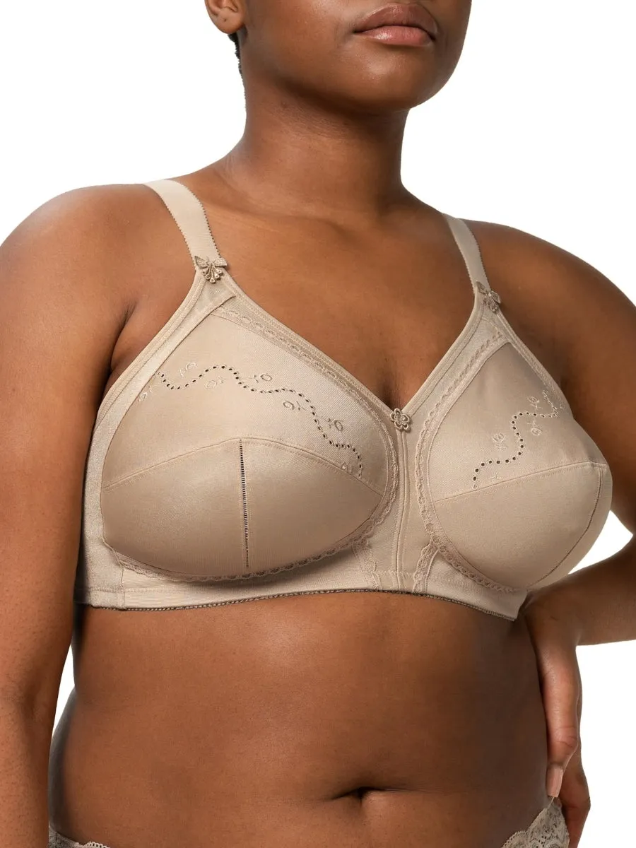 Doreen   Cotton Full Cup Bra - Skin