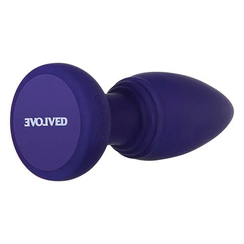 Evolved - Smooshy Tooshy Vibrating Remote Control Anal Plug (Purple)