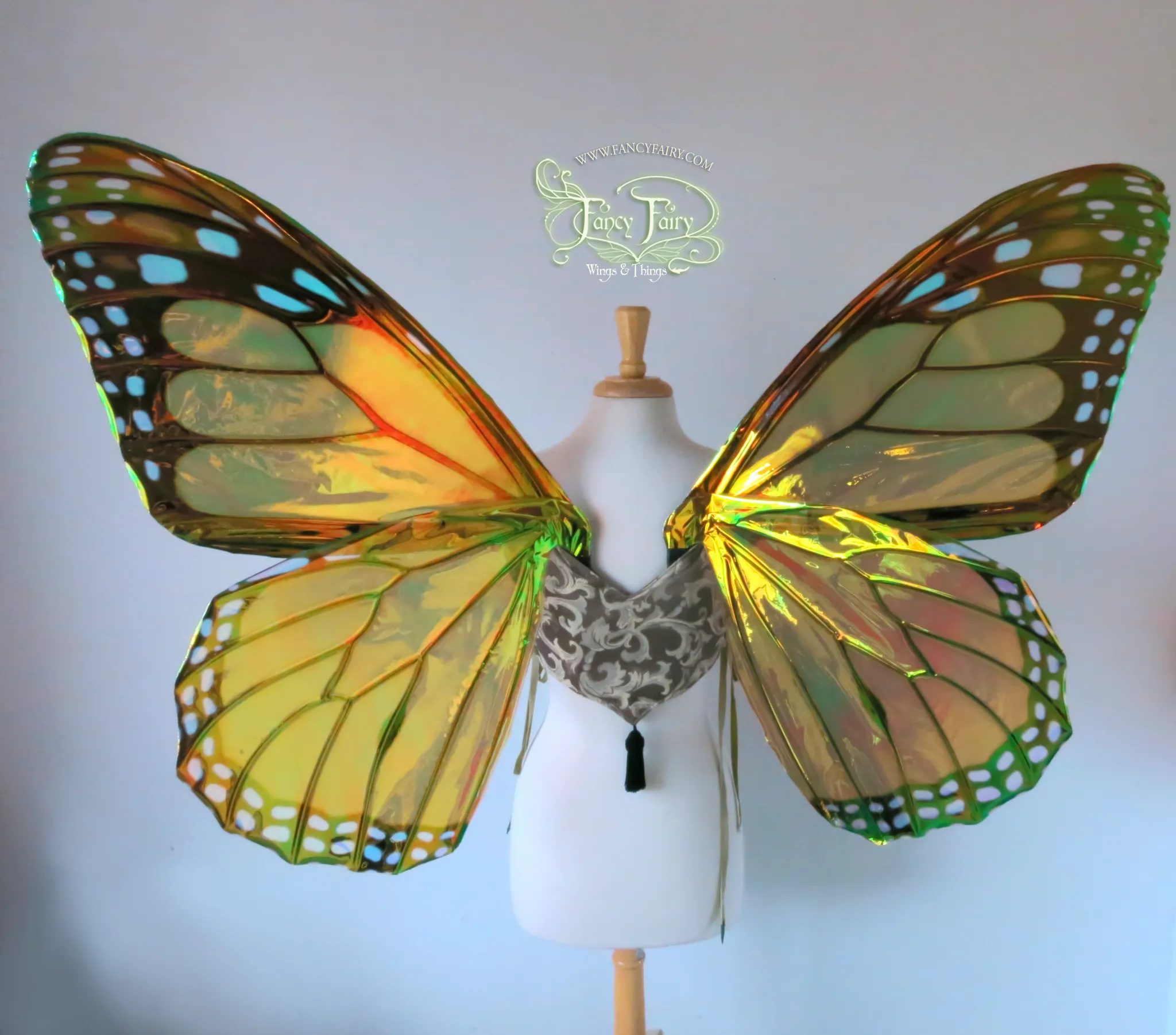 Extra Large / Giant Monarch Butterfly Iridescent Fairy Wings Made to Order