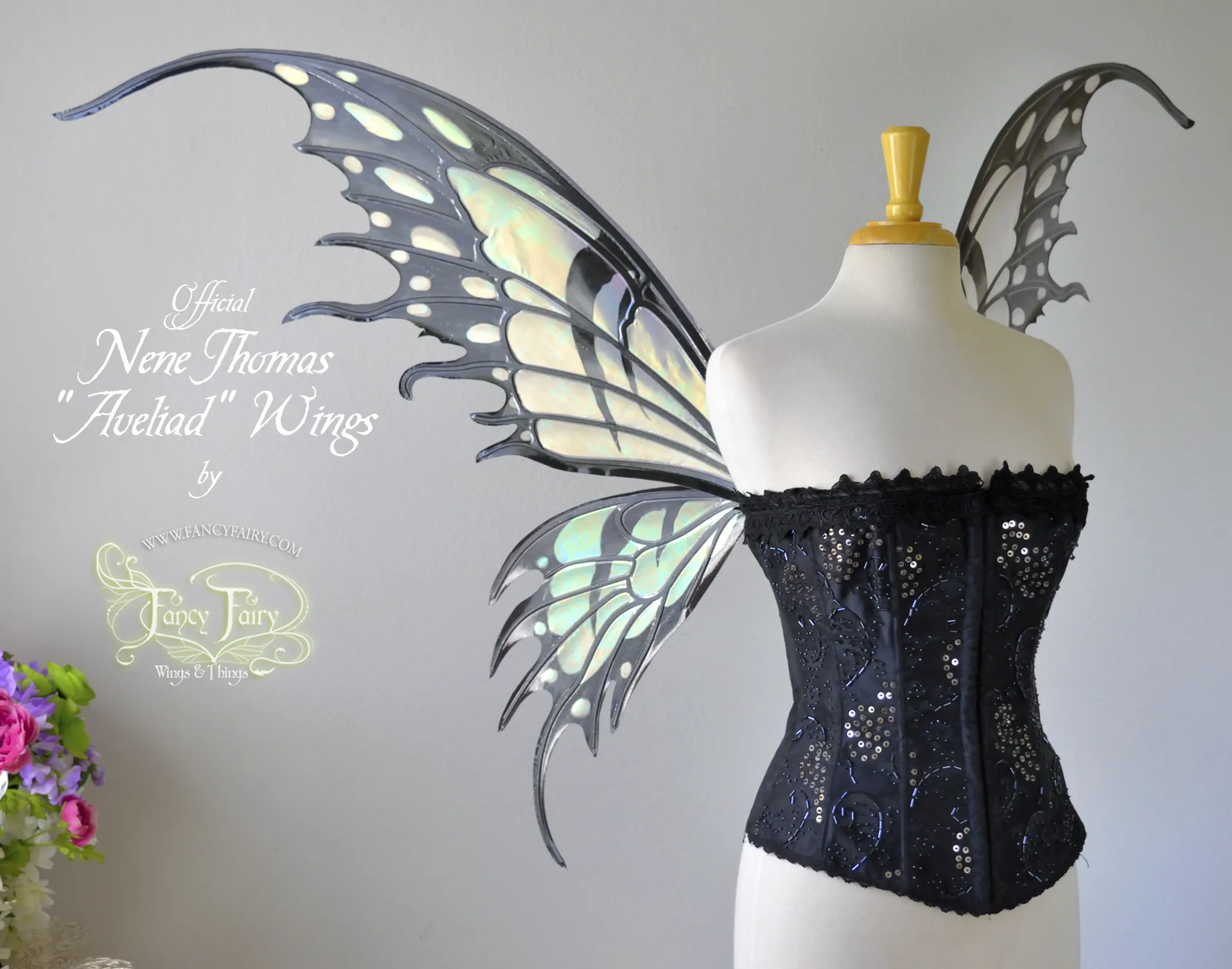 Extra Large / Giant Official Nene Thomas Painted Fairy Wings - MADE TO ORDER