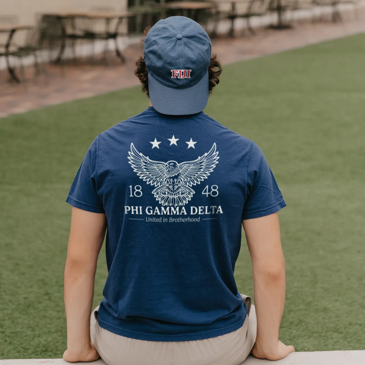 FIJI Comfort Colors Patriotic Eagle Short Sleeve Tee