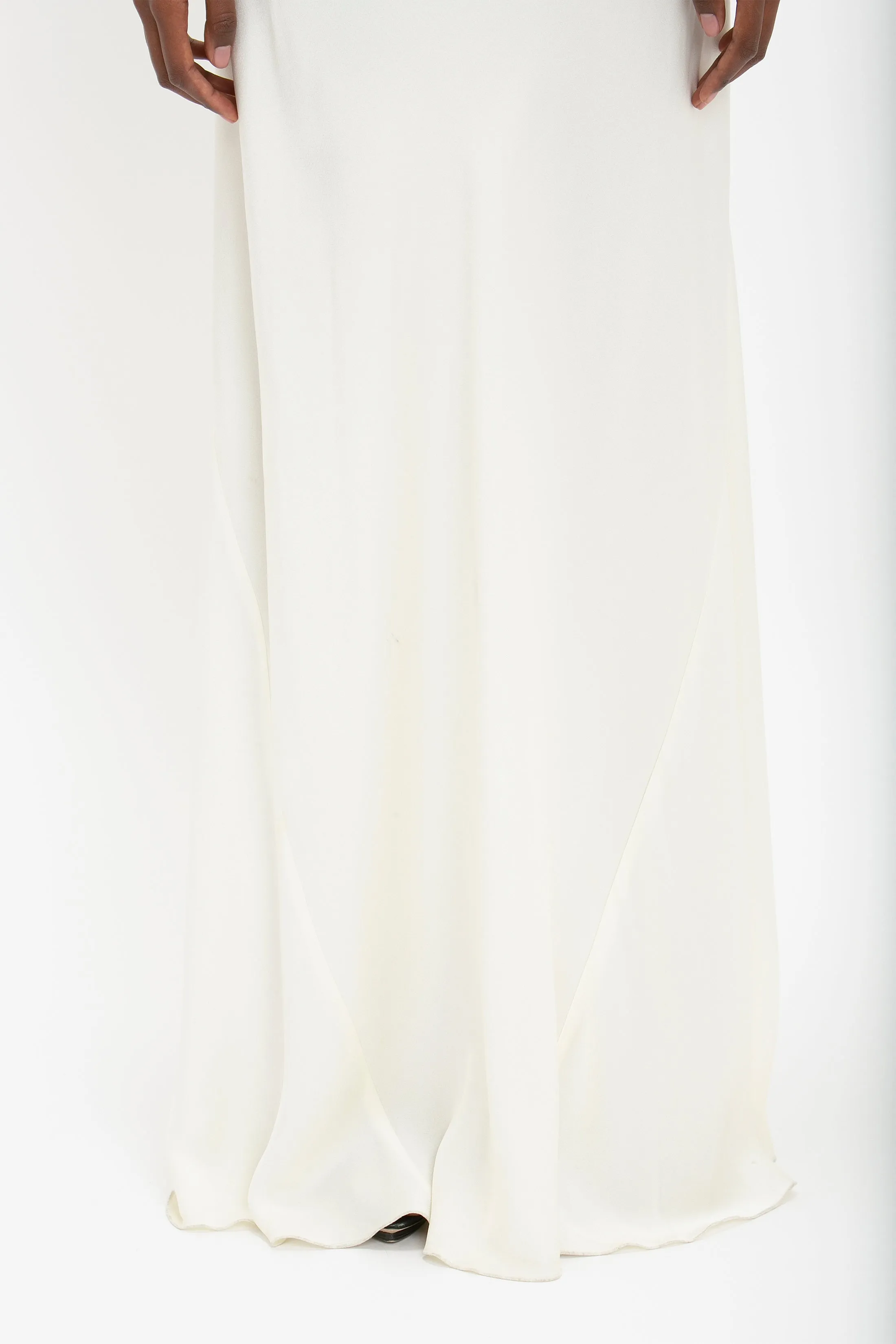 Floor-Length Cami Dress In Ivory