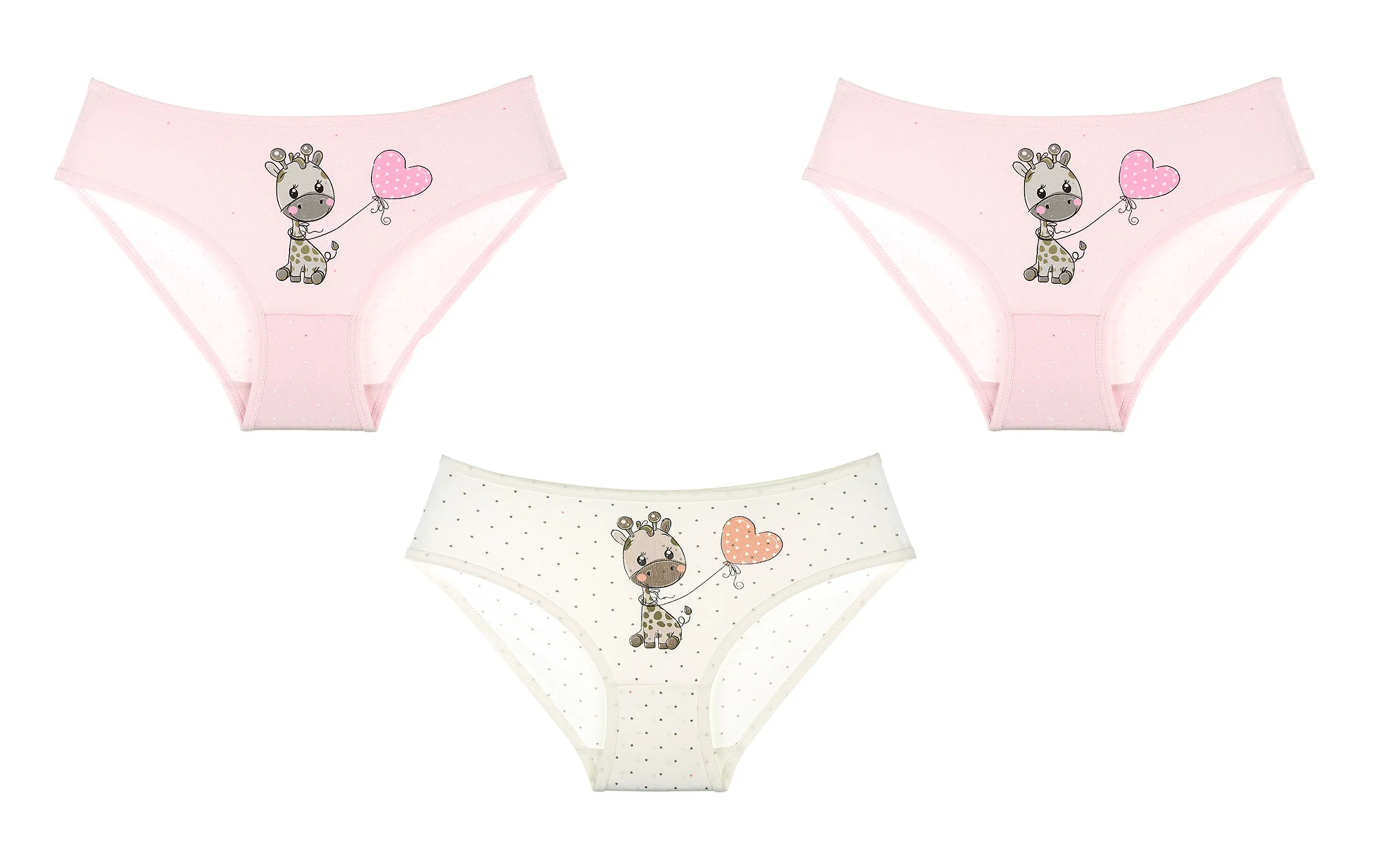 Girls Briefs Giraffe 3Pk (8-9yrs)