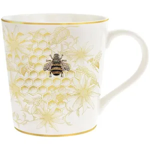 Honeycomb Bees Badge Mug