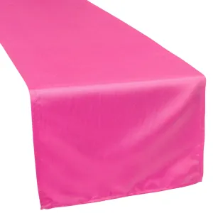 Lamour Satin Table Runner - Fuchsia