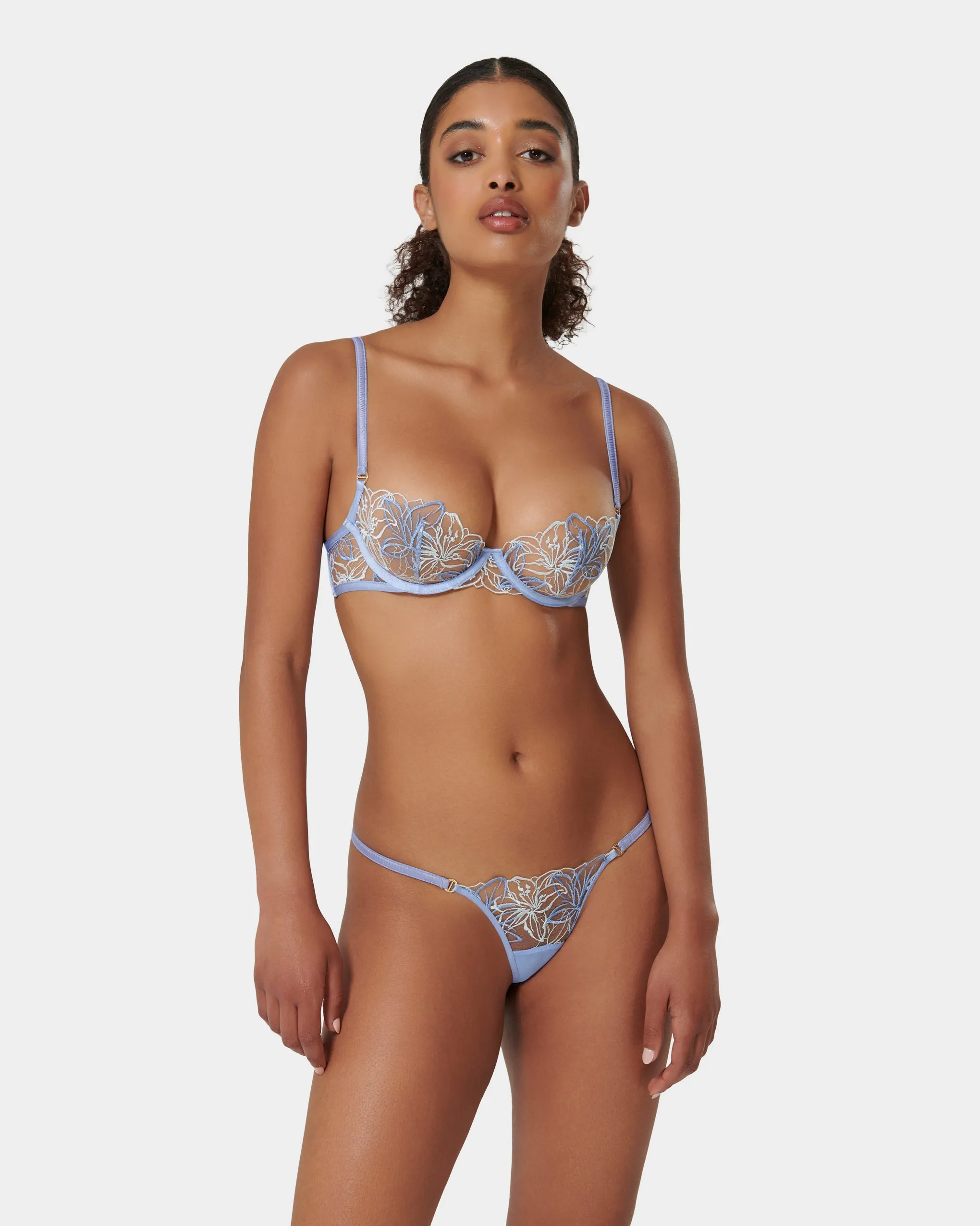 Lilly Thong Hydrangea Blue/Ice Water Blue/Sheer