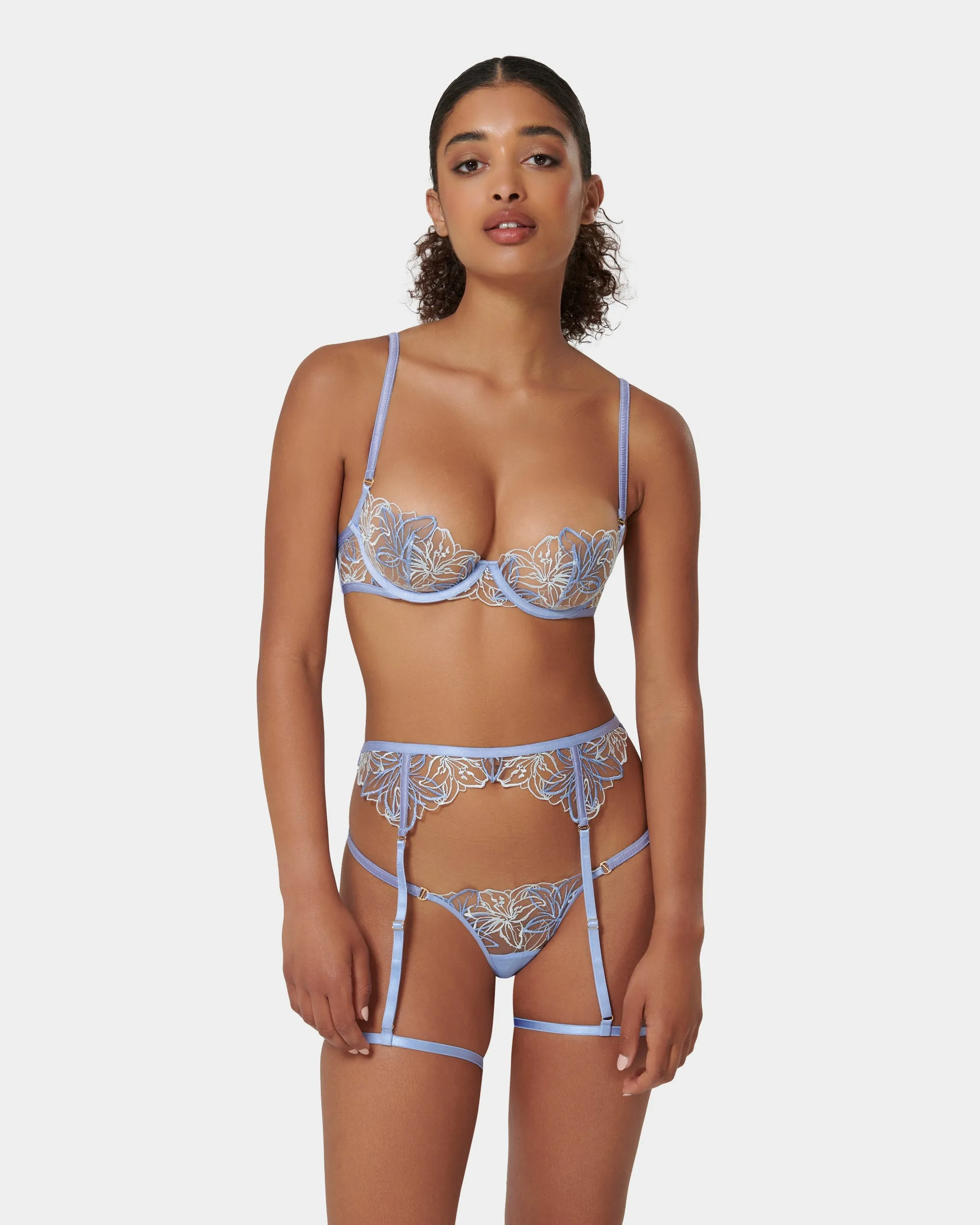 Lilly Thong Hydrangea Blue/Ice Water Blue/Sheer