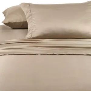 Luxury 600 Thread Count 100% Egyptian Cotton California King Sheet Set In Taupe