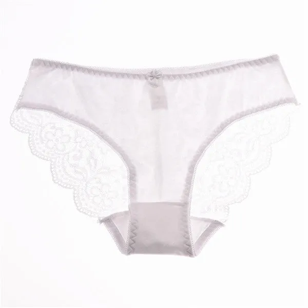 New Women's Briefs Viscose Lace Panties Plus Size Transparent Underwear Ladies Intimates Sexy XL 2XL 3XL High Quality