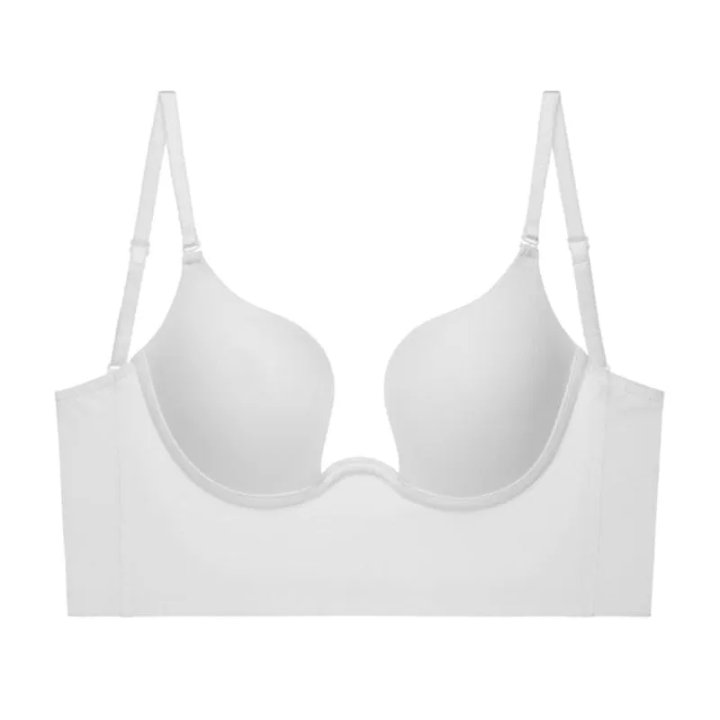 OCW Push Up Bras Seamless Deep U Lingerie Plunge Bra