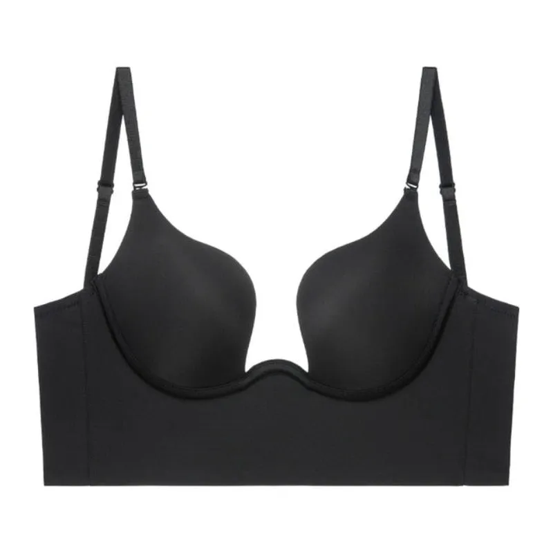 OCW Push Up Bras Seamless Deep U Lingerie Plunge Bra