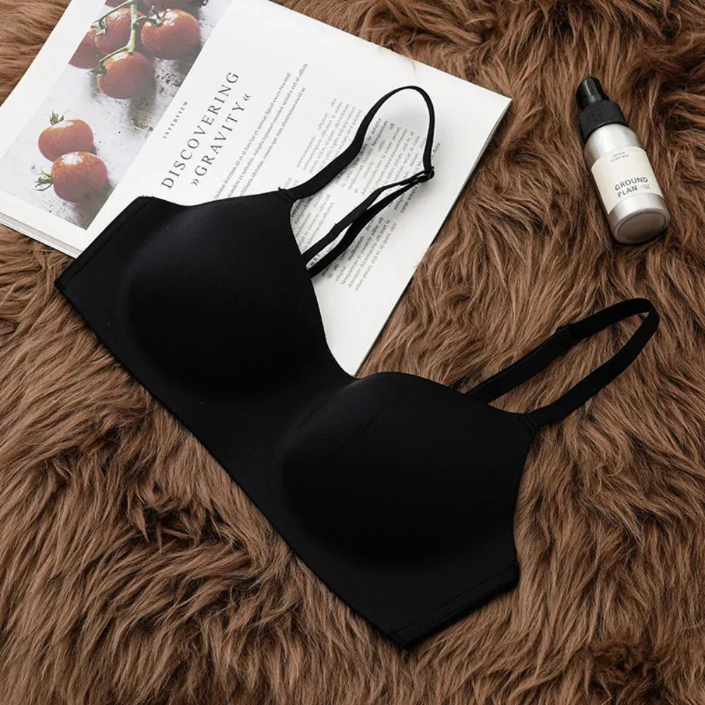 One Piece Seamless Bras Thin Gather Underwear No Steel Rings Bra Soft Comfortable Breathable Underwear Women's Intimates