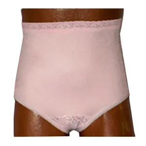 OPTIONS Ladies' Basic with Built-In Barrier/Support, Soft Pink, Center Stoma, X-Large