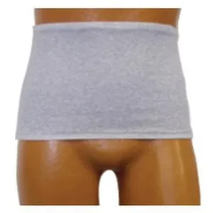 OPTIONS Mens' Brief with Built-In Barrier/Support, Light Gray, Left Stoma, 3X-Large