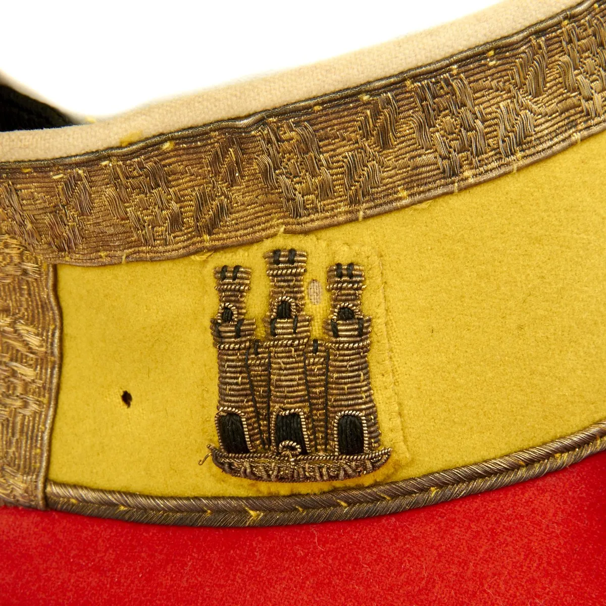 Original British Suffolk Regiment Officer's Uniform Set with Spiked Helmet - Circa 1900