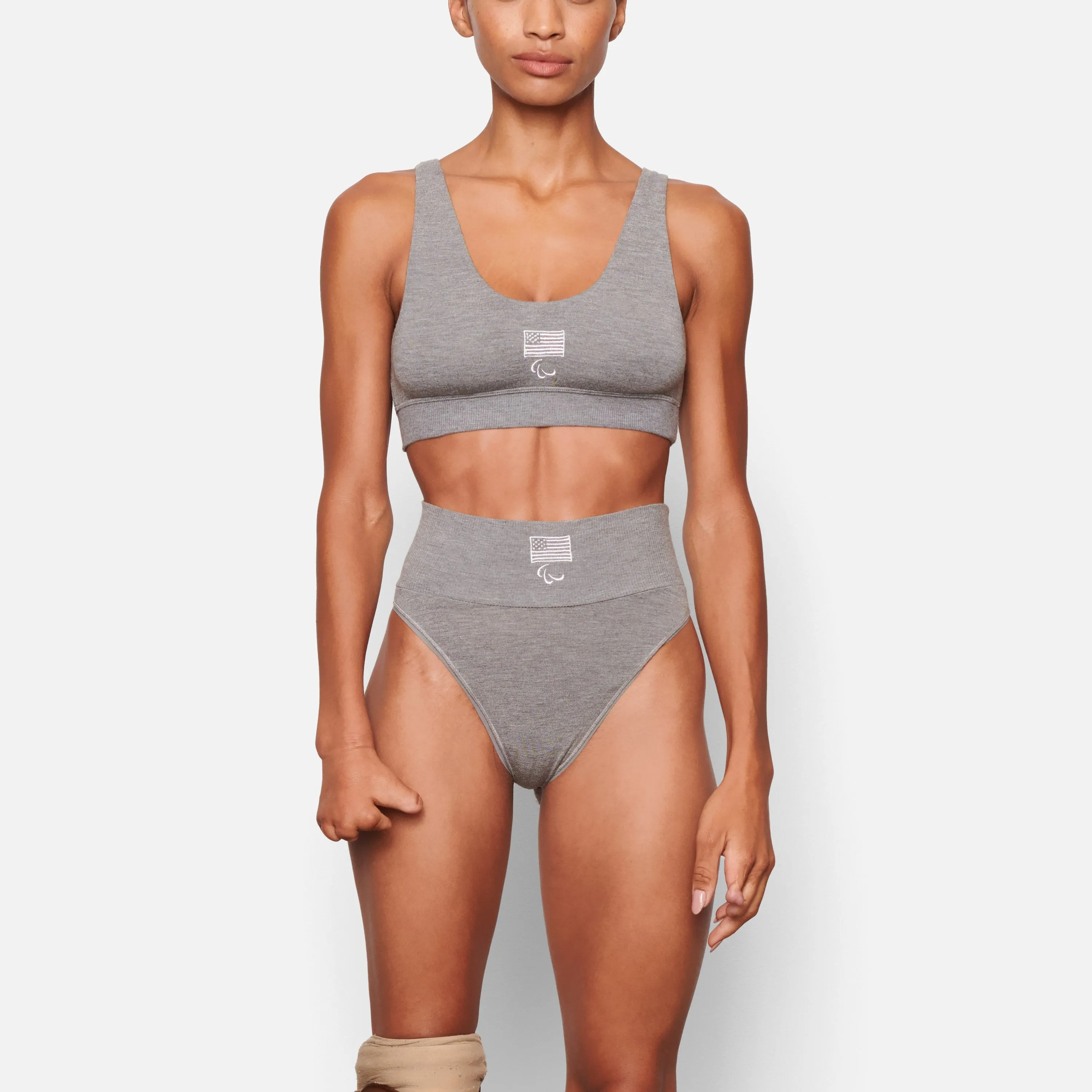 PARALYMPIC CAPSULE SLEEP BRIEF | HEATHER GREY