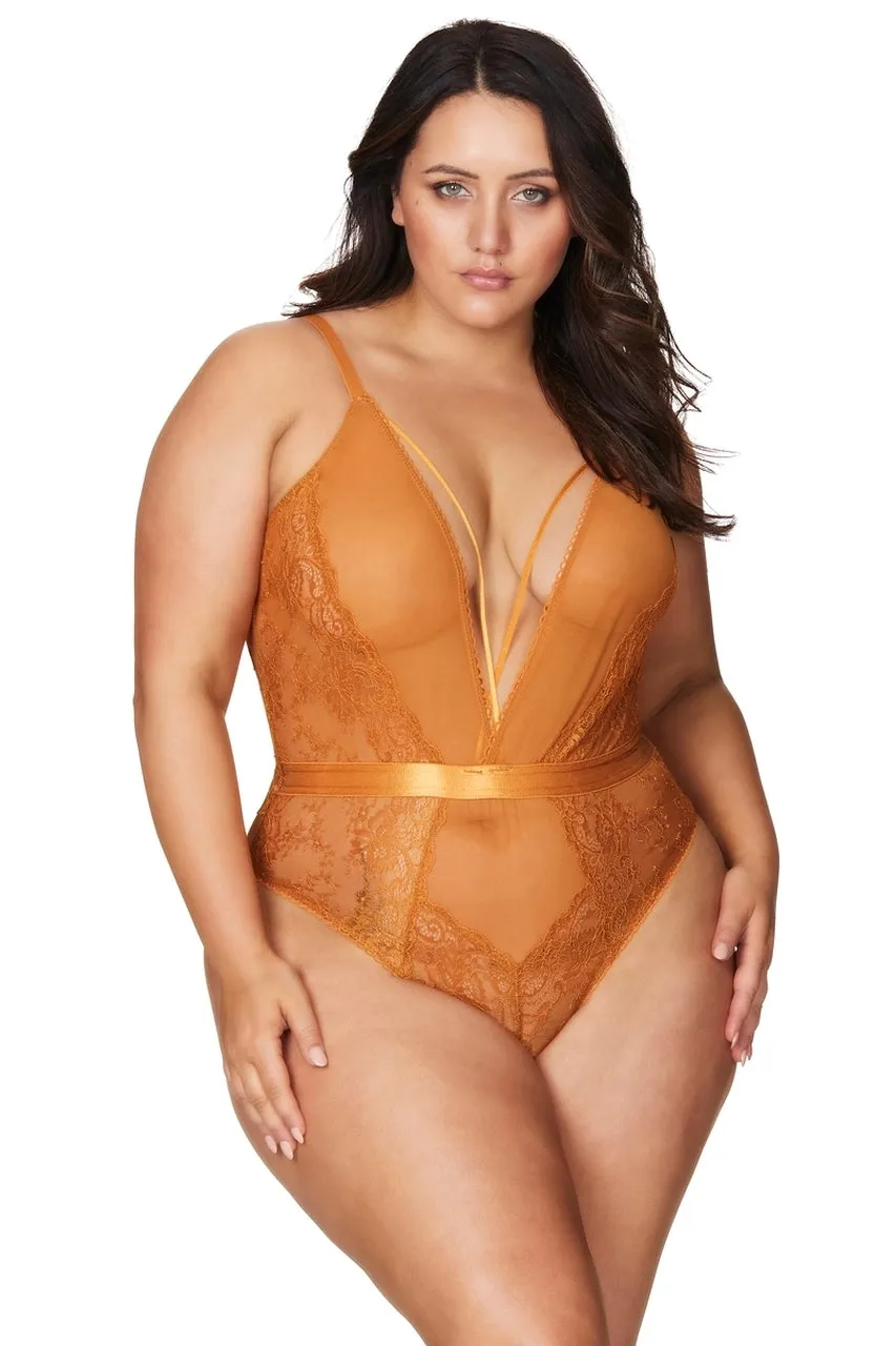 Plus Size Spiced Lace Teddy