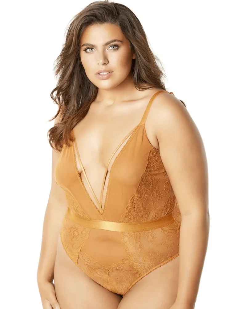 Plus Size Spiced Lace Teddy