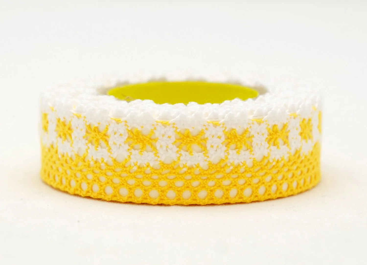 Self Adhesive Lace Tape - Yellow lace tape - weddings - decorative tape - Love My Tapes