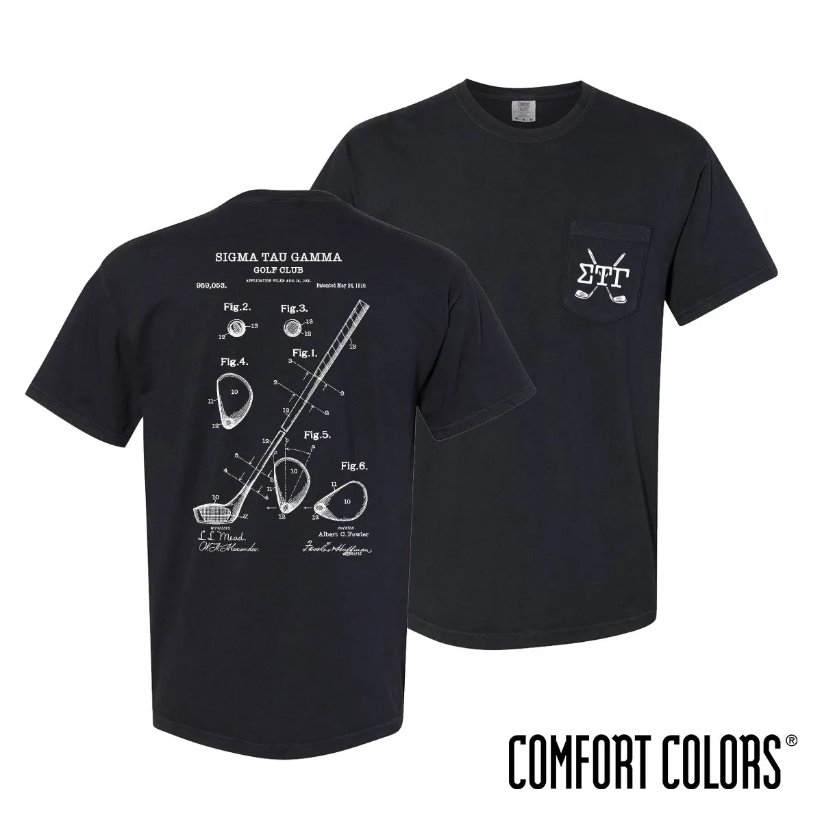 Sig Tau Comfort Colors Club Components Short Sleeve Tee