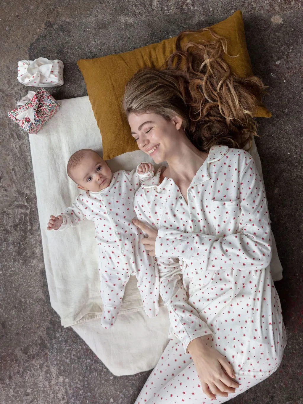 Sleepy Doe Winter Star Sleepsuit