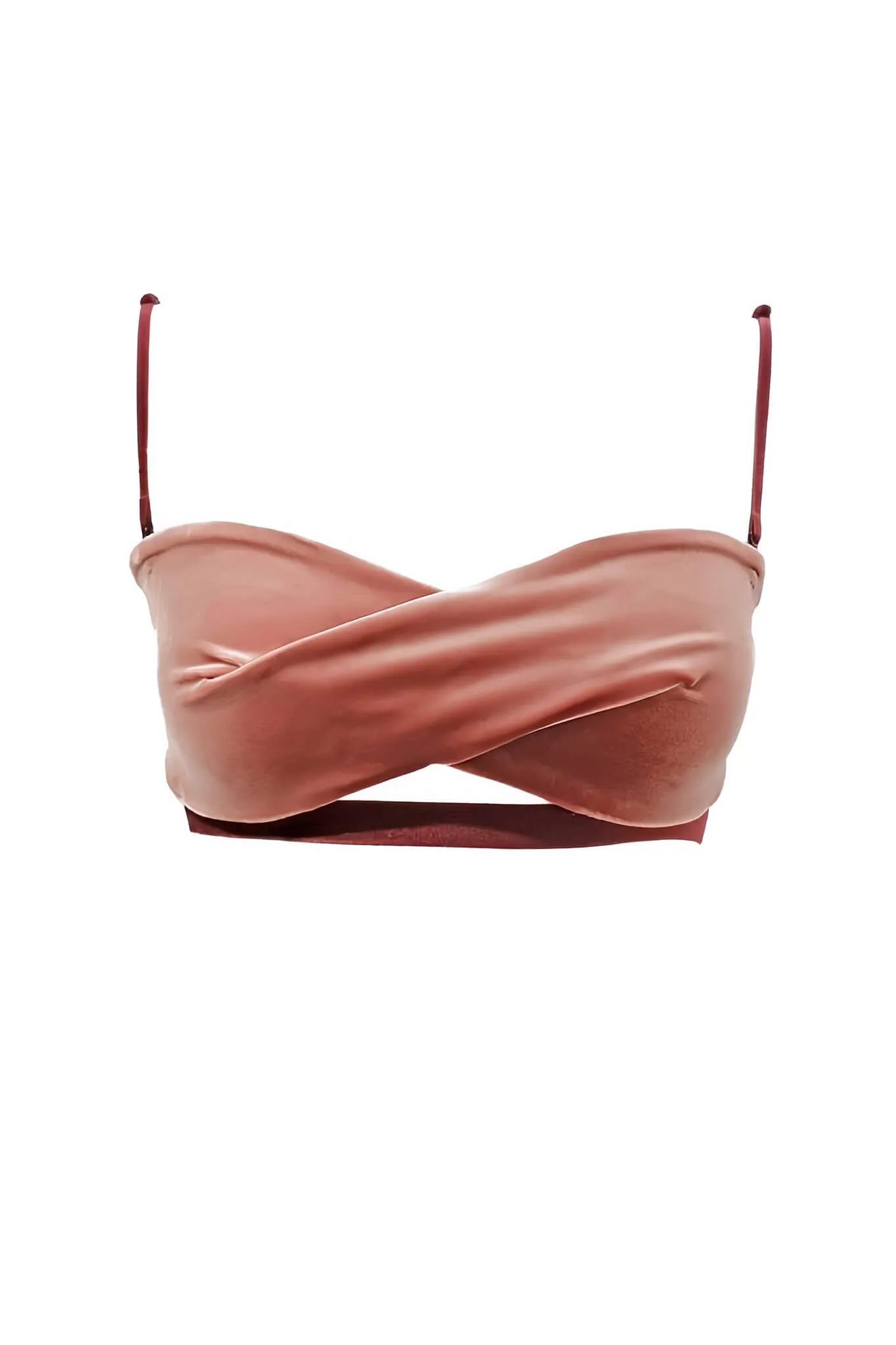 Smoky Pink Velour Bra