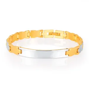 Sukkhi Alluring Gold And Rhodium Plated Bracelet For Men