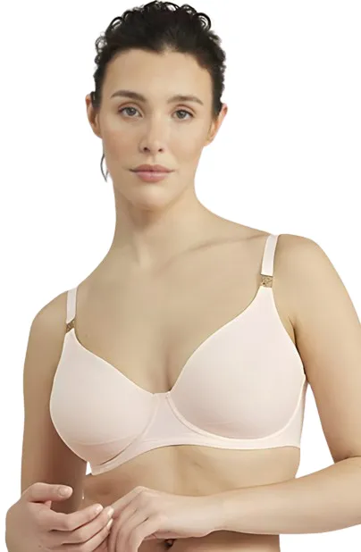 The Stretch Boss Full Cover Bra Blush Pink Up to G Cup