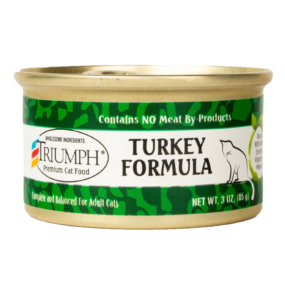 Turkey Recipe Wet Cat Food | 13.2 oz - 12 pk | Triumph